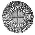 "Bistum Metz, Groschen 14. Jahrhundert (Vorder- und Rückseite)
